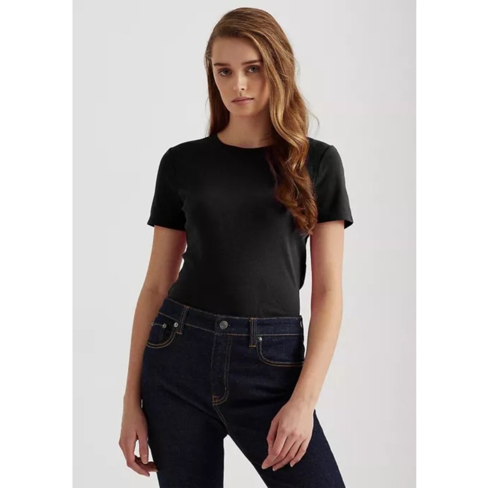 Lauren Ralph Lauren Black Crew Neck Tee